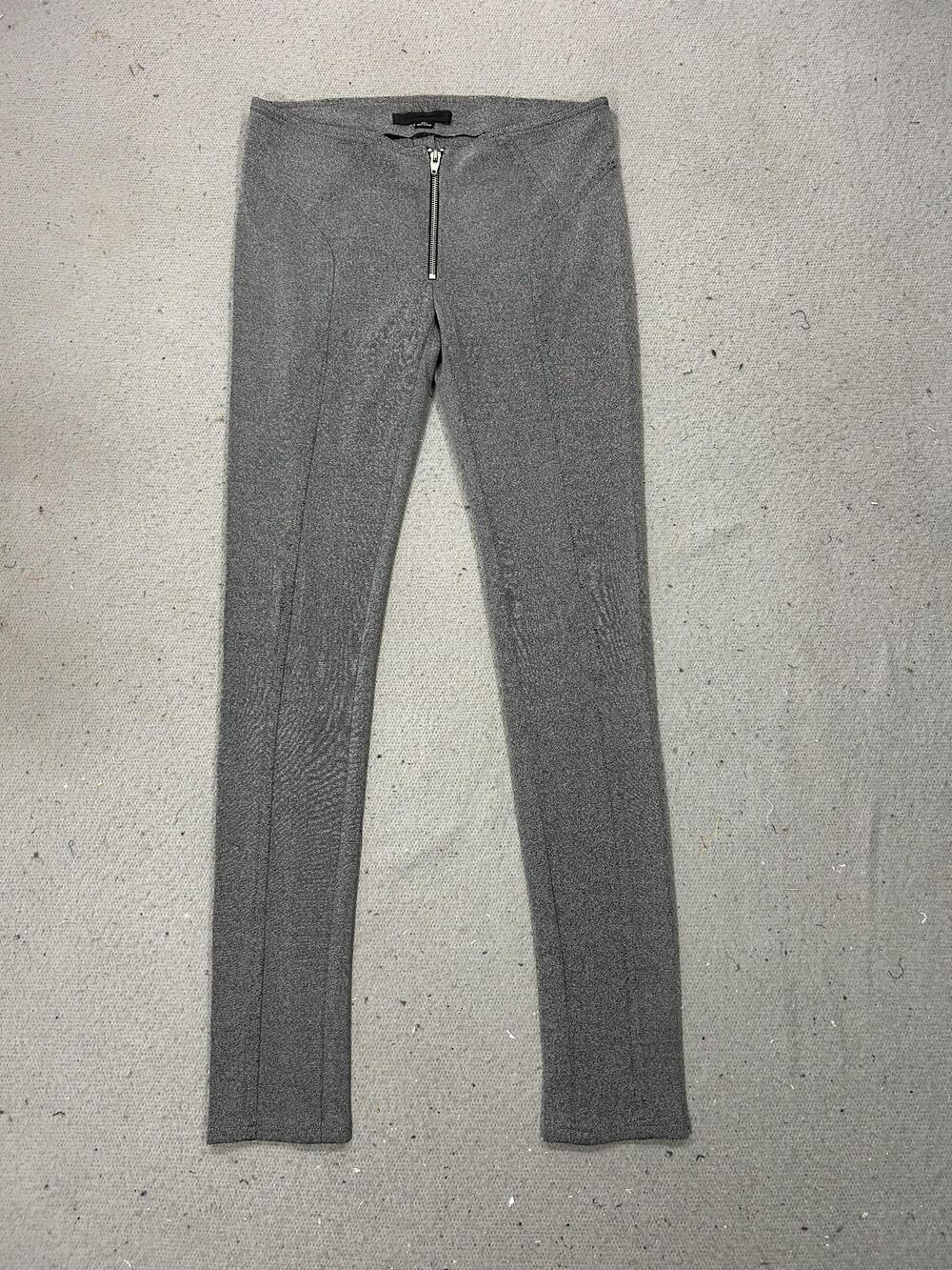 Alexander Wang Leggings Womens 29 Gray Knit Ankle Stretch Ponte Tech Minimalist